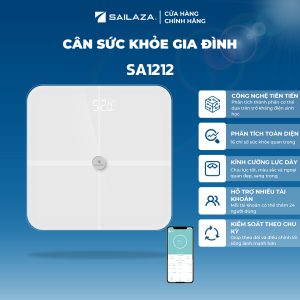 Cân Điện Tử Thông Minh Cao Cấp Chính Hãng Sailaza SA- 1212